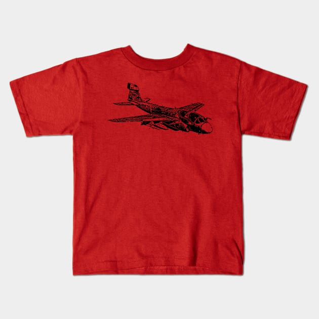 EA-6B Prowler Kids T-Shirt by Sneek661